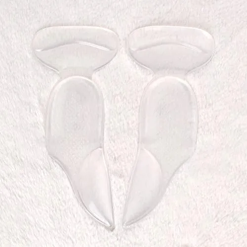 3 in 1 Arch Support Heel Cushion and Liner for Men and Women, Gel Shoe Heel Inserts (Violet)
