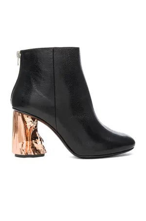 ACNE STUDIOS ORA PALM LEATHER BOOTIES