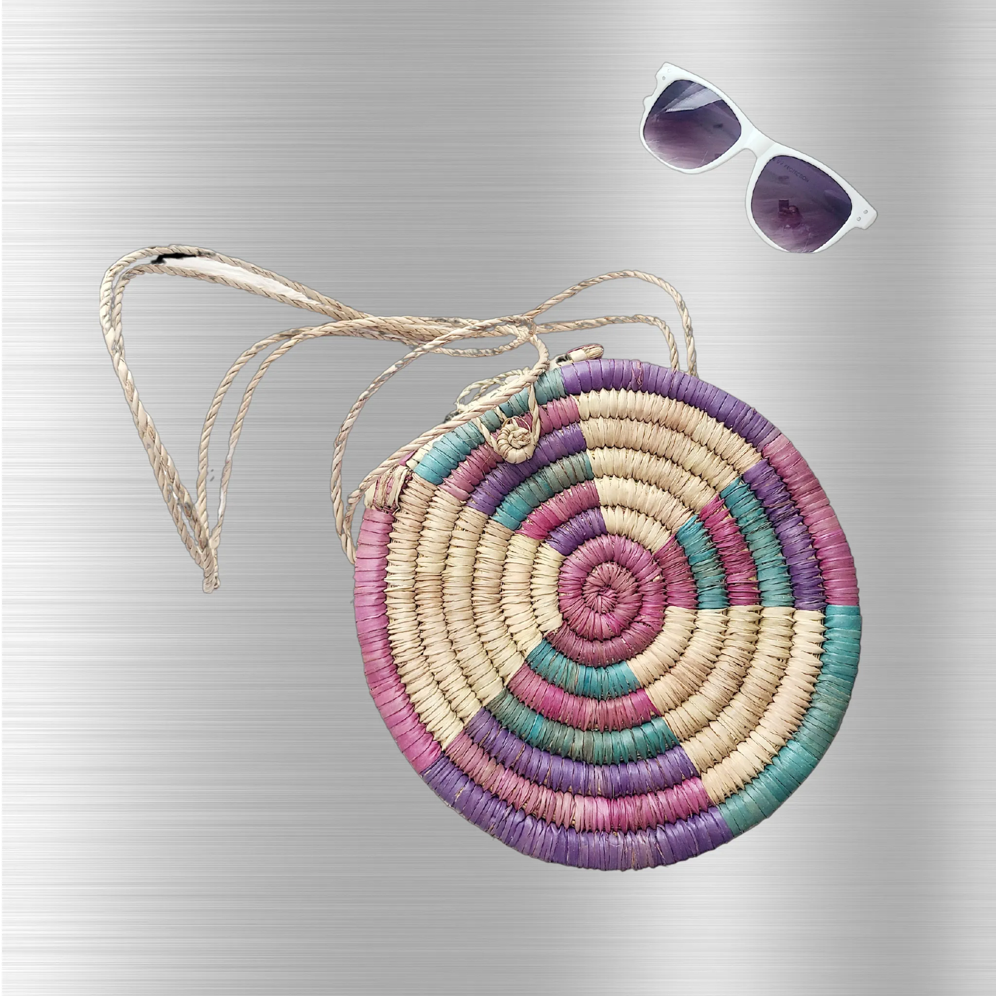 Africa Rattan Shoulder Beach Bag