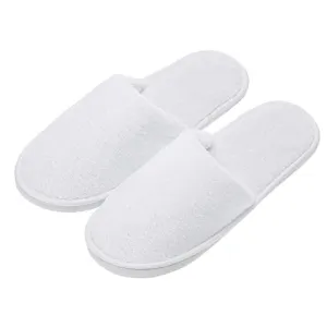 AhfuLife Spa Slippers 10 Pairs of Hotel Slippers, 2 Sizes Disposable Slippers Closed-Toe Slippers, Guest Slippers, Non-slip Slippers for Guest, House Slippers Unisex, Bedroom, Party, Travel