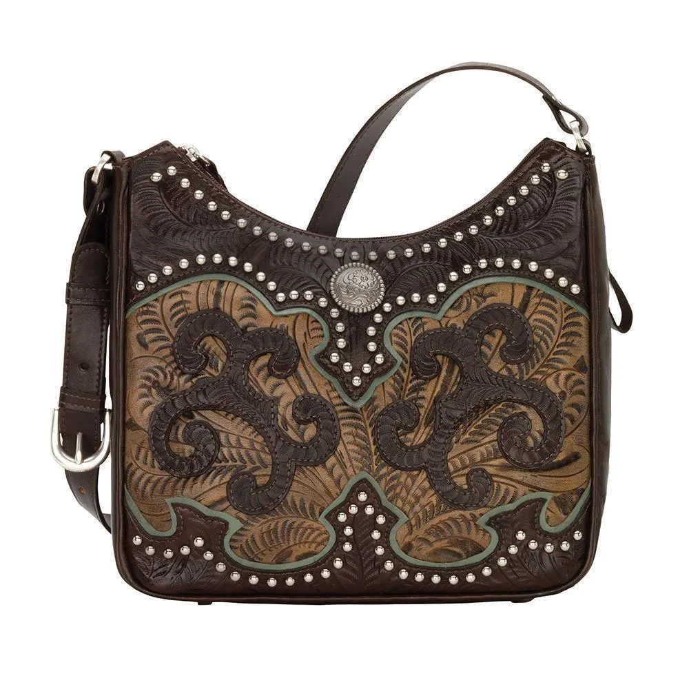 American West Annie's Secret Collection Shoulder Bag With Secret Compartment Style 8952629