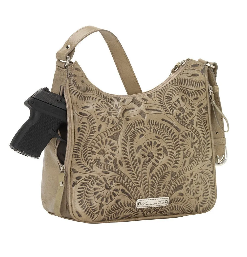 American West Annie's Secret Collection Shoulder Bag With Secret Compartment Style 8952629