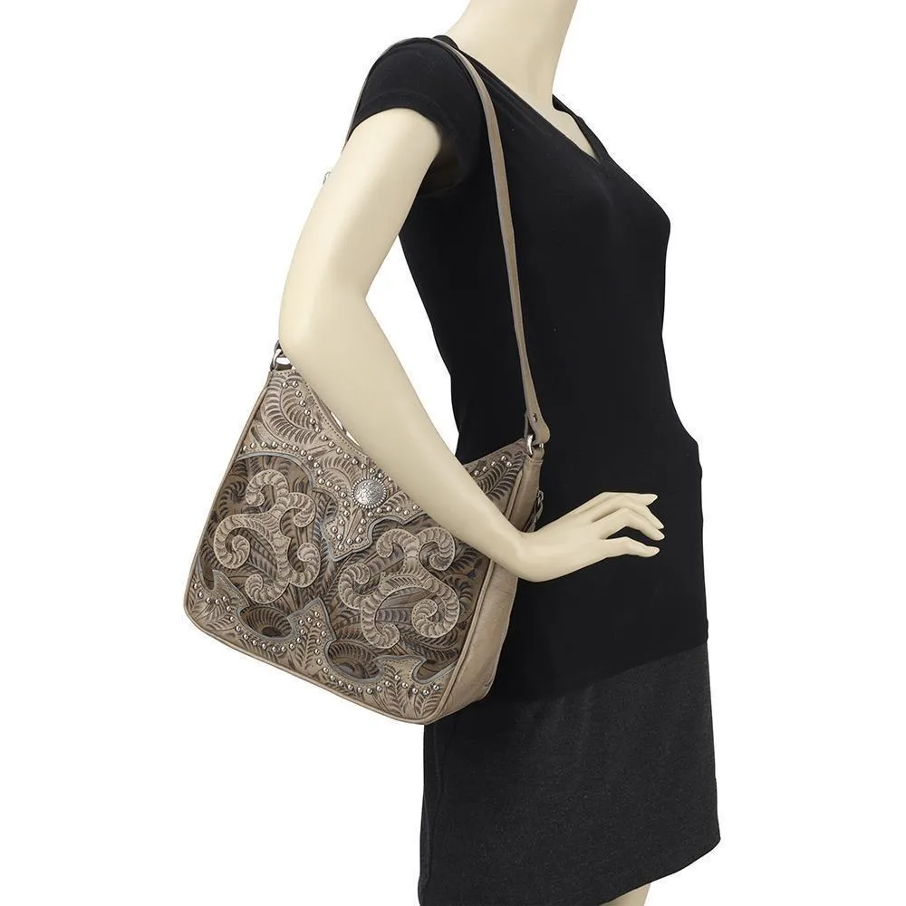 American West Annie's Secret Collection Shoulder Bag With Secret Compartment Style 8952629