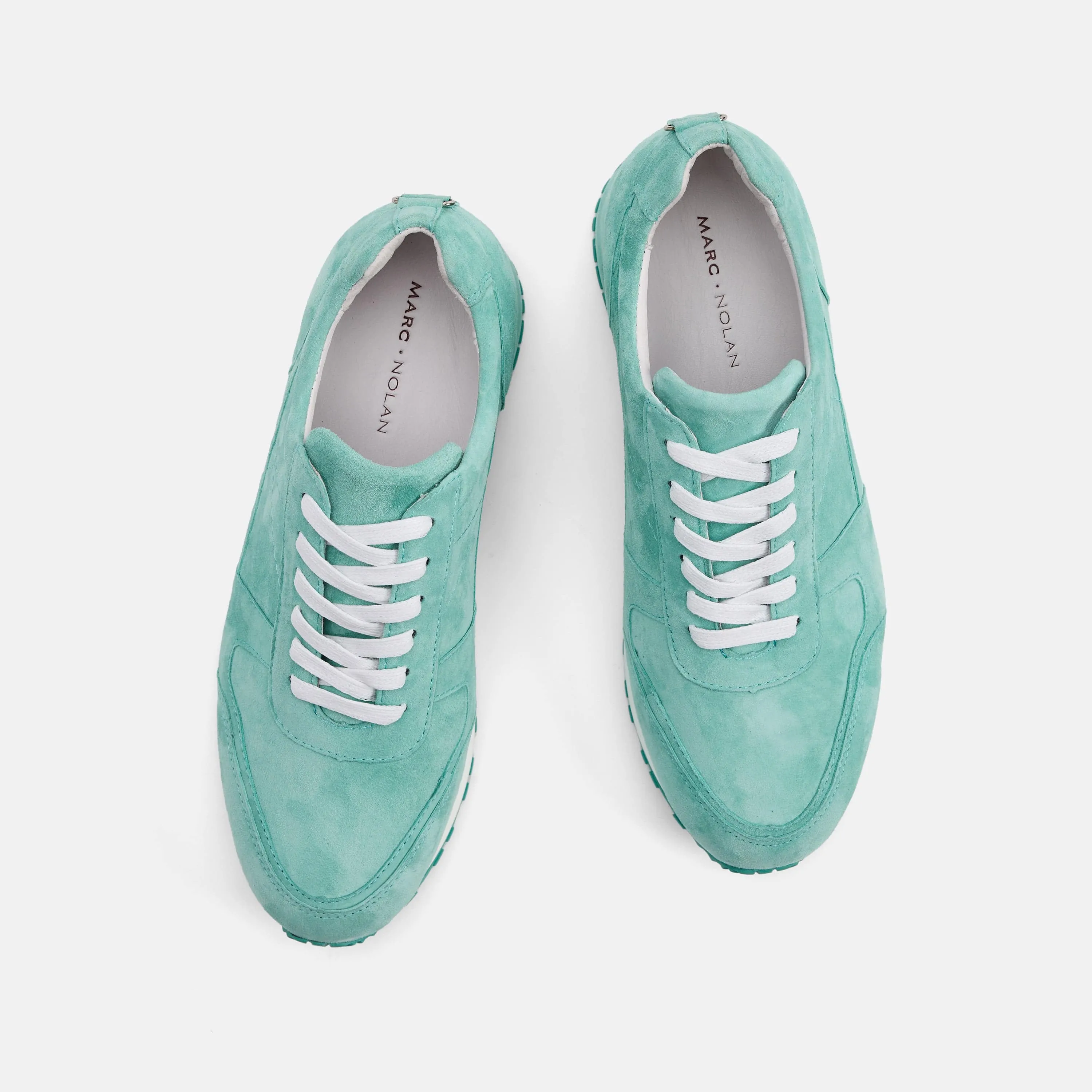 Ash Dusty Green Leather Trainers
