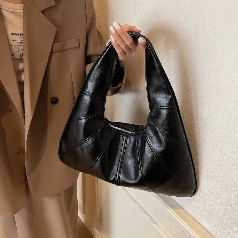 Big Splicing Faux Leather Crossbody Bags for Women