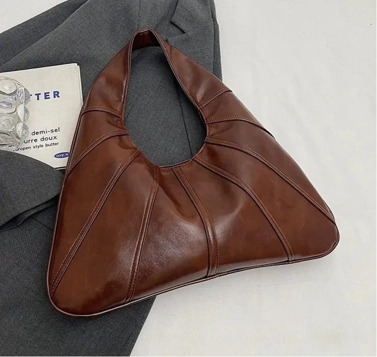 Big Splicing Faux Leather Crossbody Bags for Women