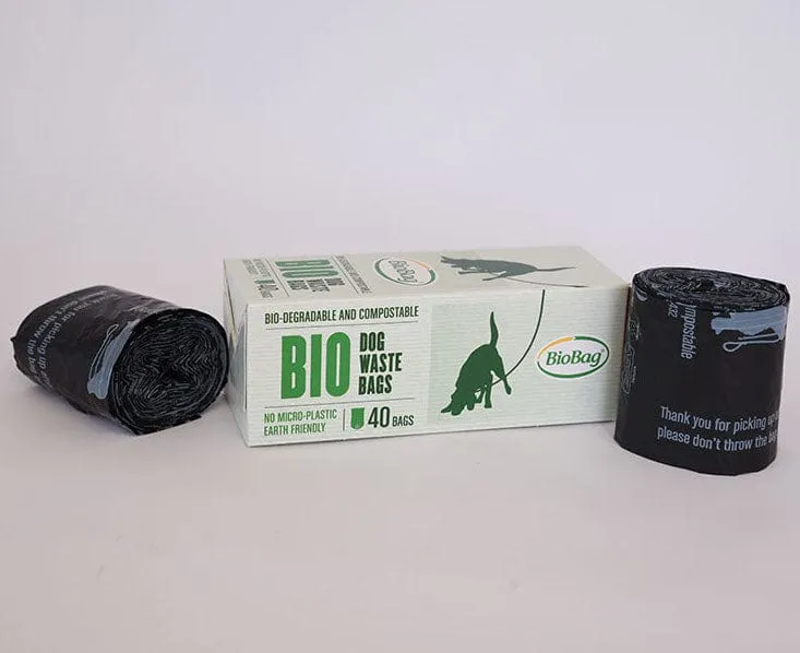 BioBag Dog Waste Bags Certified Home Compostable - 40 bags in box