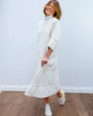 BMB Cacalia dress in soft white