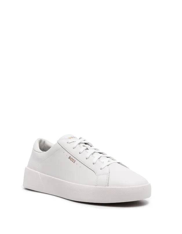 BOSS lace-up leather sneakers