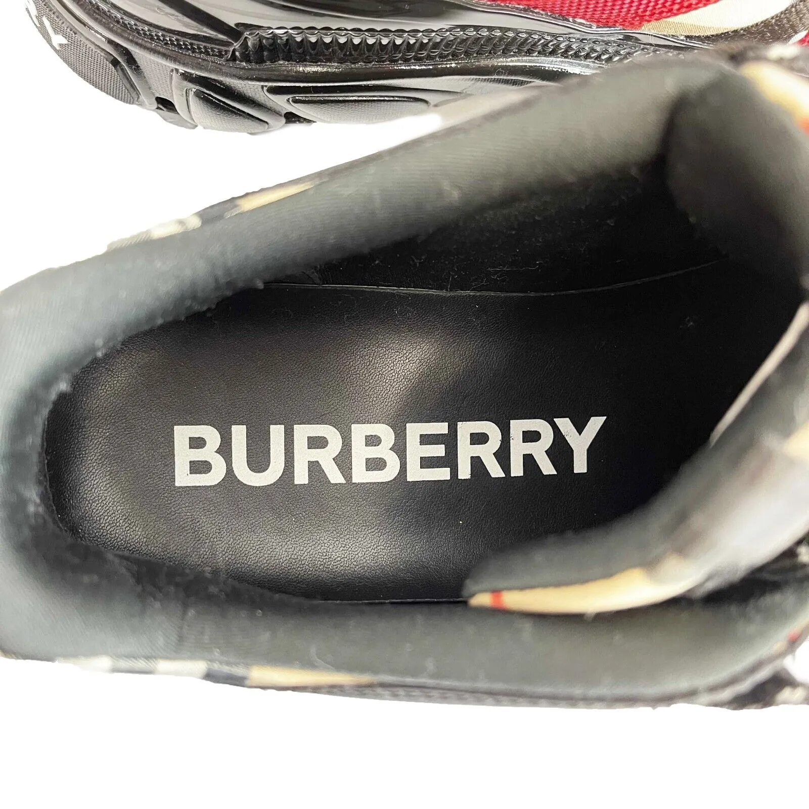 Burberry -Arthur Vintage Check Chunky Sneakers - Black - 44 - Shoes US 11