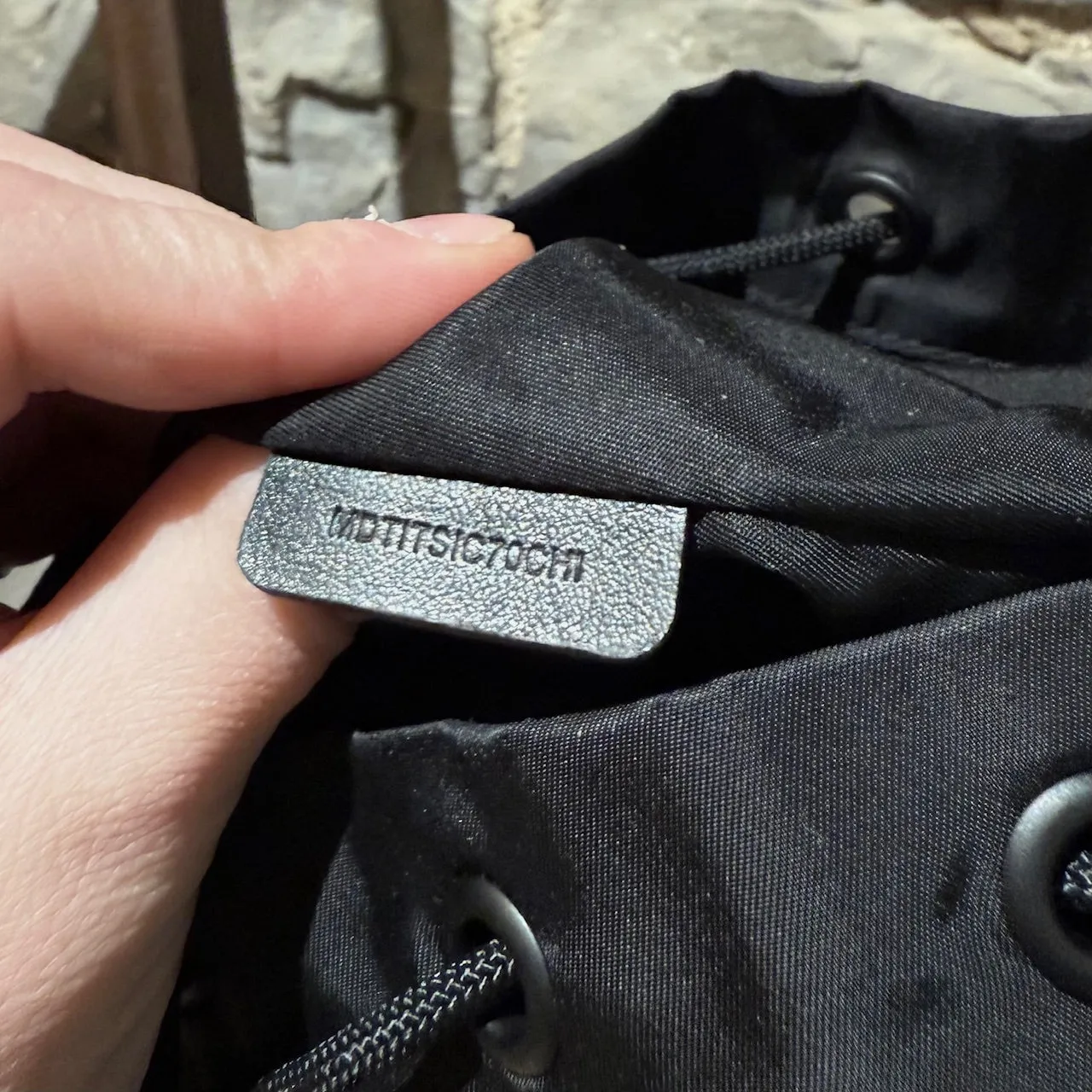 Burberry Black Nylon Phoebe Drawstring Mini Bucket Pouch