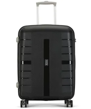 Carlton 55cm, 4 Wheel Hard Trolley Voyager, Black, VOYAGER55B