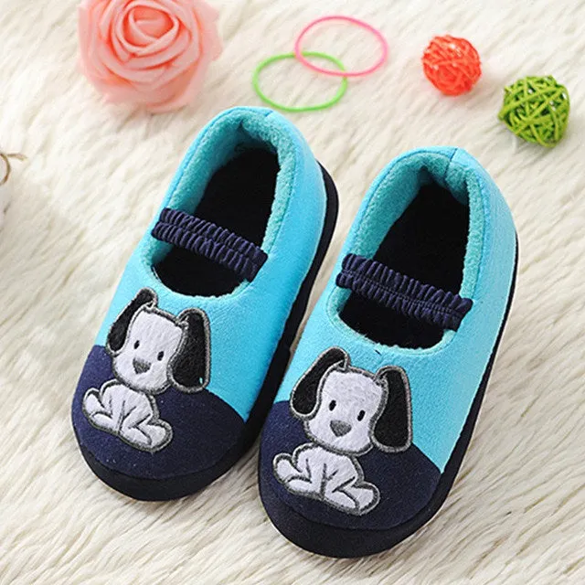 Cartoon Lucky Dog Non-slip Home Shoes