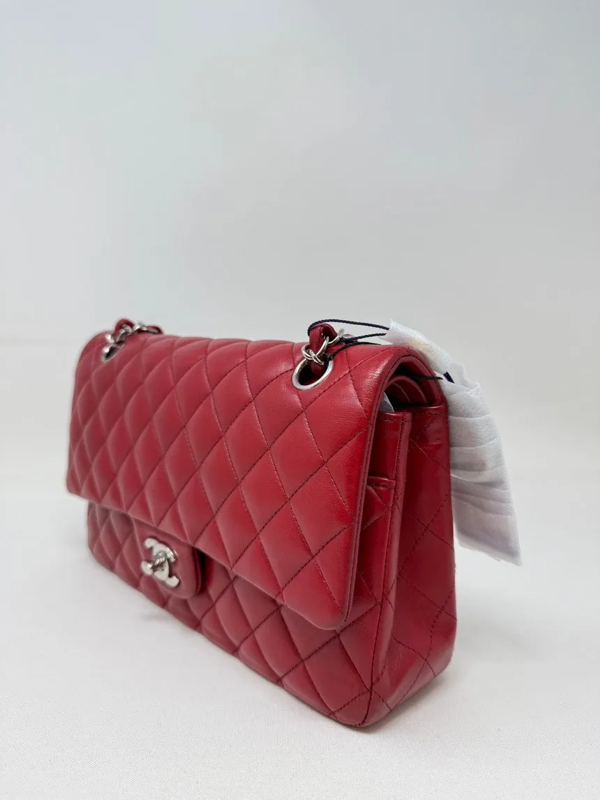 Chanel Classic Flap Bag Red Quilted Medium