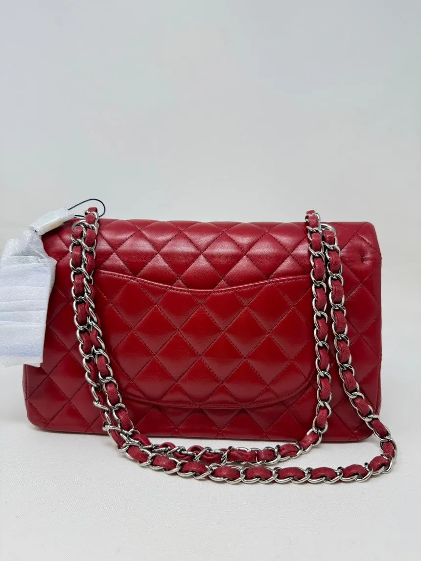 Chanel Classic Flap Bag Red Quilted Medium