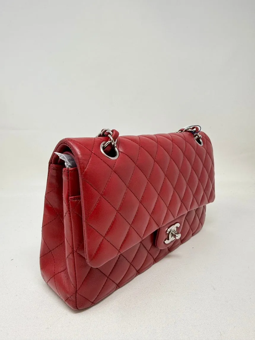Chanel Classic Flap Bag Red Quilted Medium