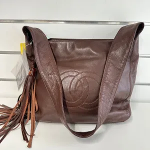 Chanel Crossbody Bag 2757 in Brown Leather