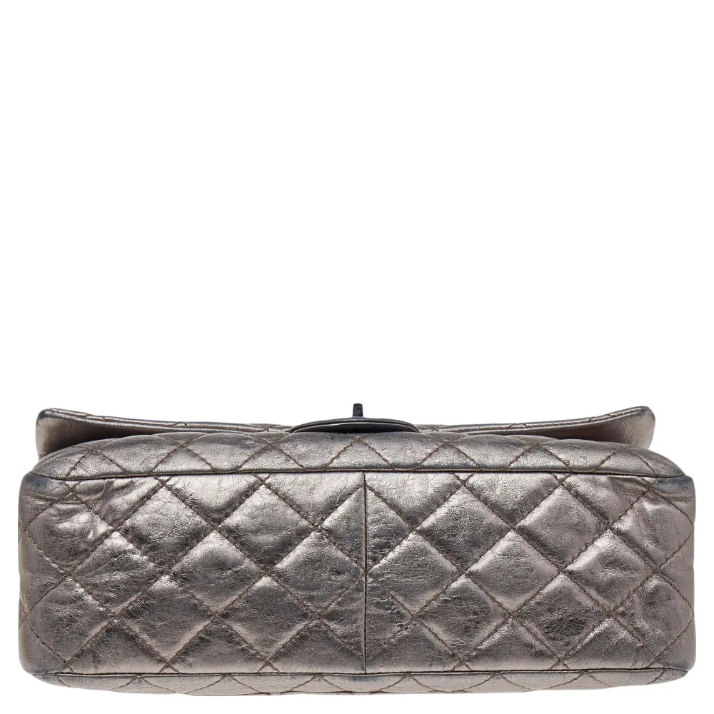 Chanel Metallic Grey Quilted Leather Reissue 2.55 Classic 226 Flap Bag