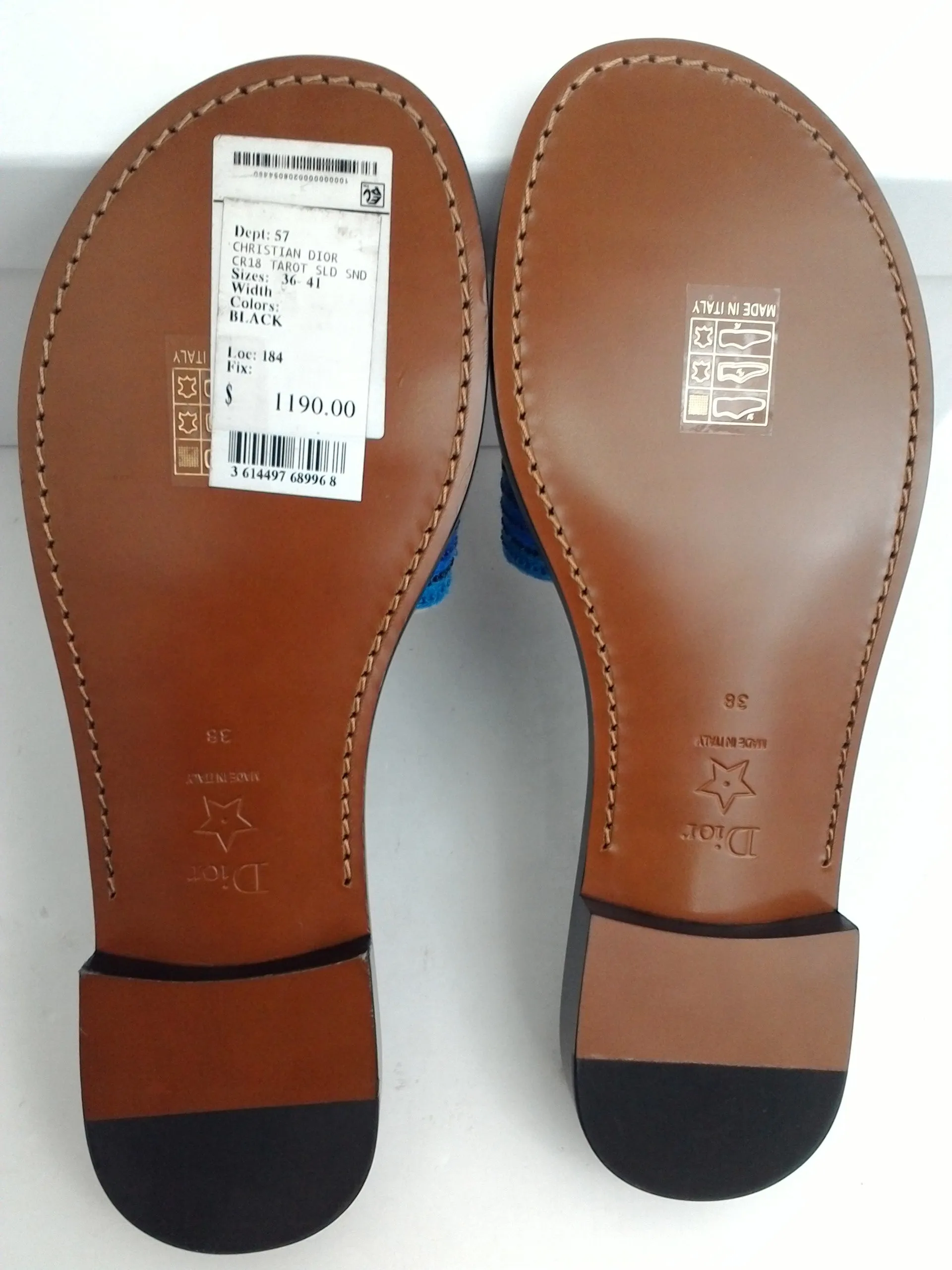 Christian Dior Women's Dior Tarot Judgment Embro Size 39