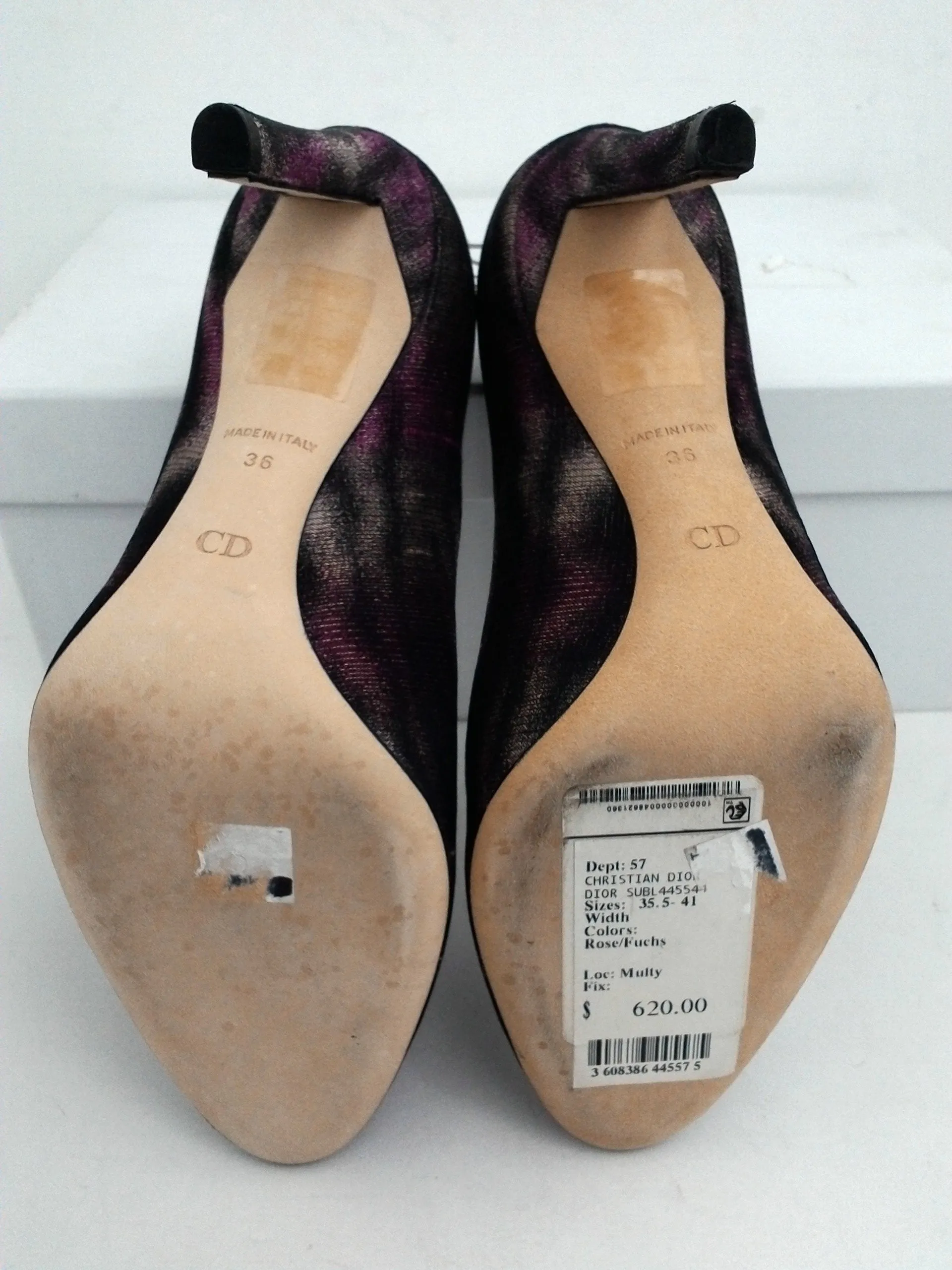Christian Dior Women's Sublime Pump Purple/Black Size 36