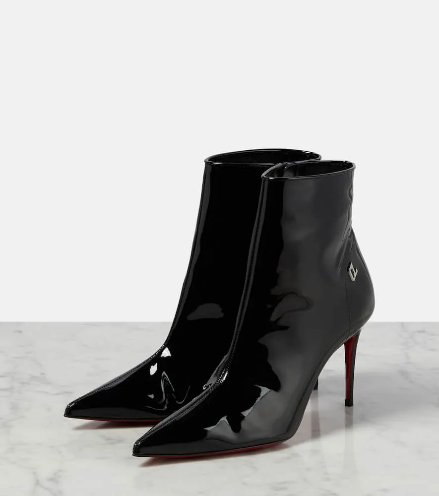 Christian Louboutin Sporty Kate 85 patent leather boots