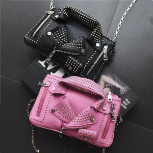 Christmas Gift New Fashion Designer Women Messenger Bags Mini Rivet Chain  Shoulder Bag  Crossbody Bags Sac A Main Femme