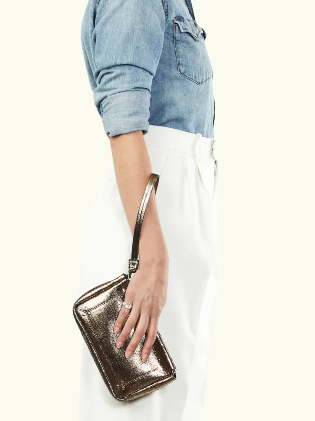 Clap Medium Clutch - Bronze