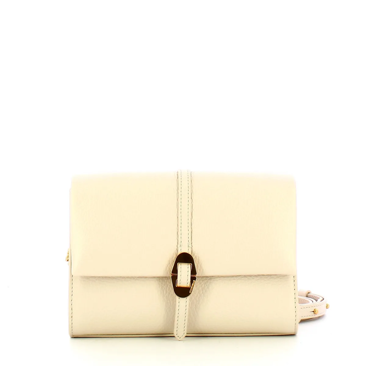 Coccinelle - Dorian Lambskin White Mini Crosbody Bag - RCK550101 - LAMBSKIN/WHITE