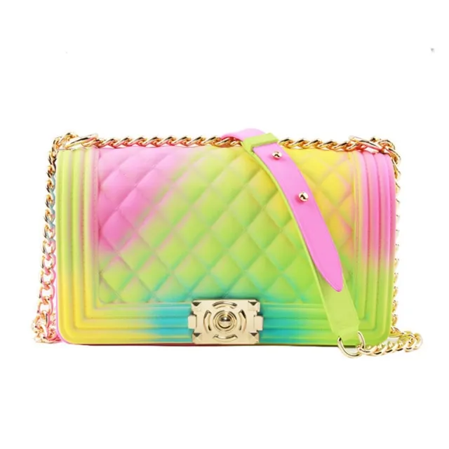 Diamond Lattice Jelly Crossbody Bag