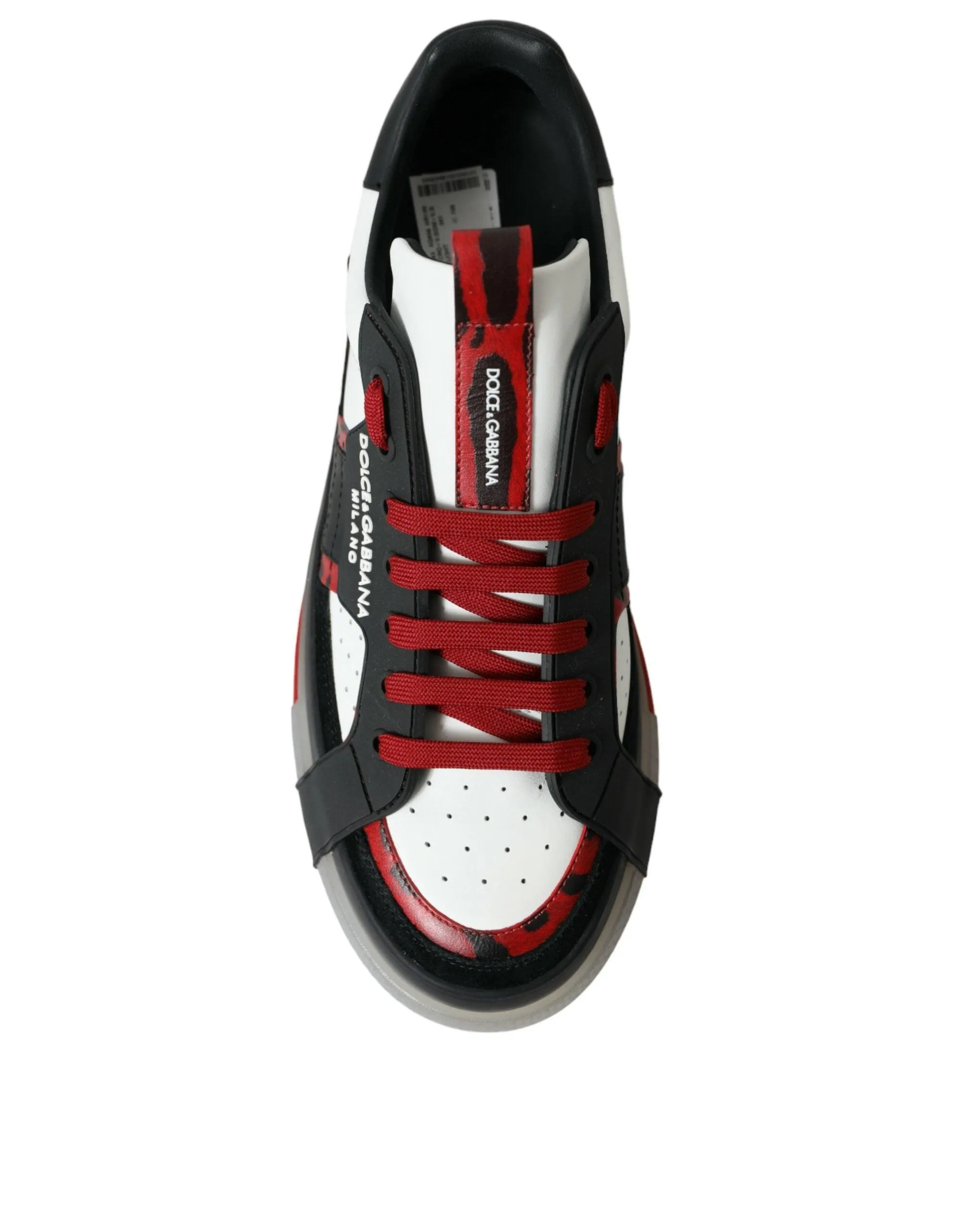 Dolce & Gabbana Multicolor Custom Leopard Men Sneakers Shoes