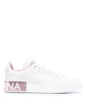 Dolce & Gabbana Portofino metallic-trim sneakers