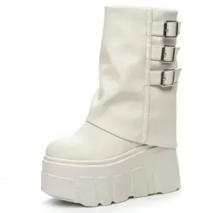 Eliza Ankle Leather Platform Boots
