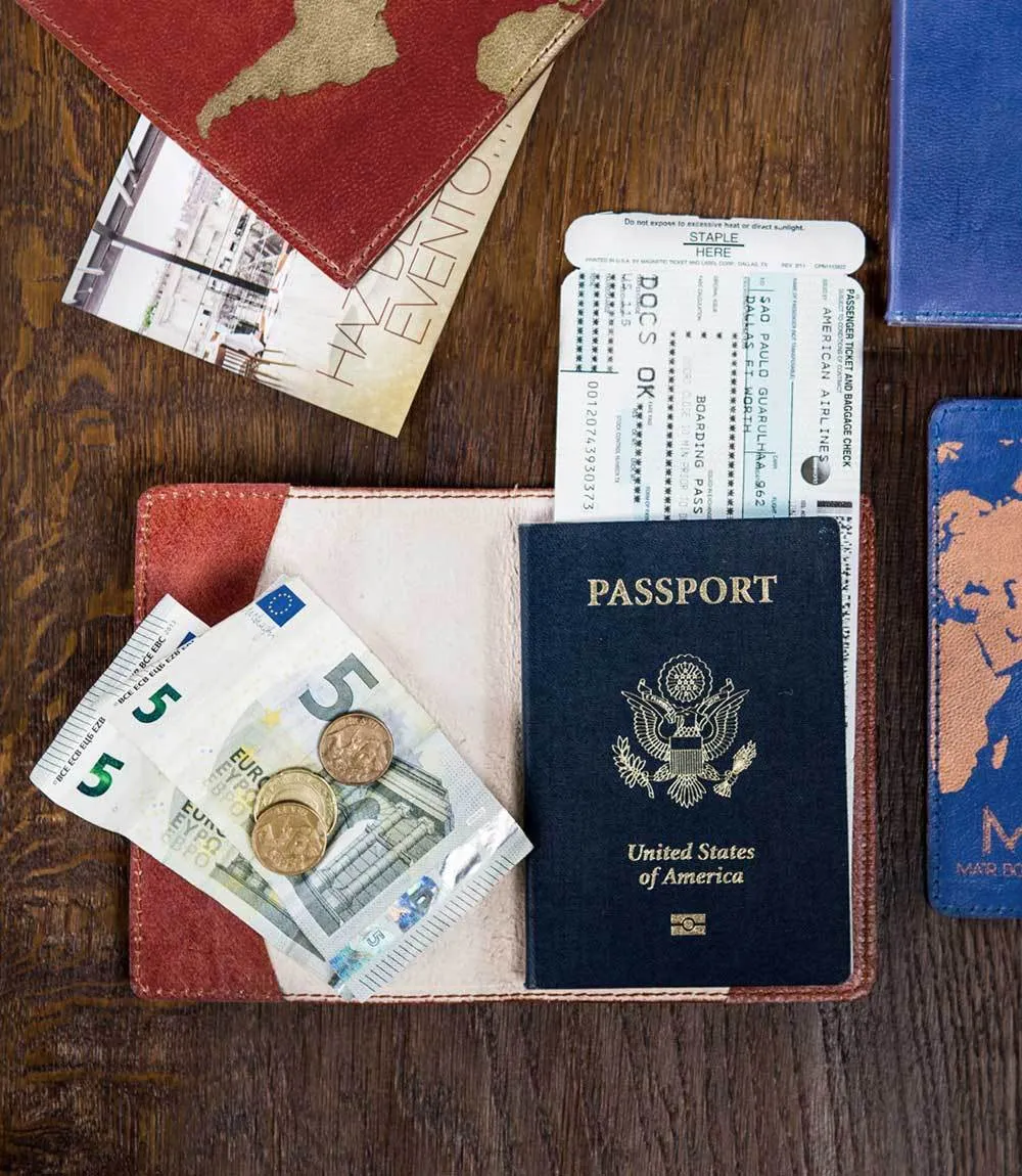 Ethical Leather Passport Cover