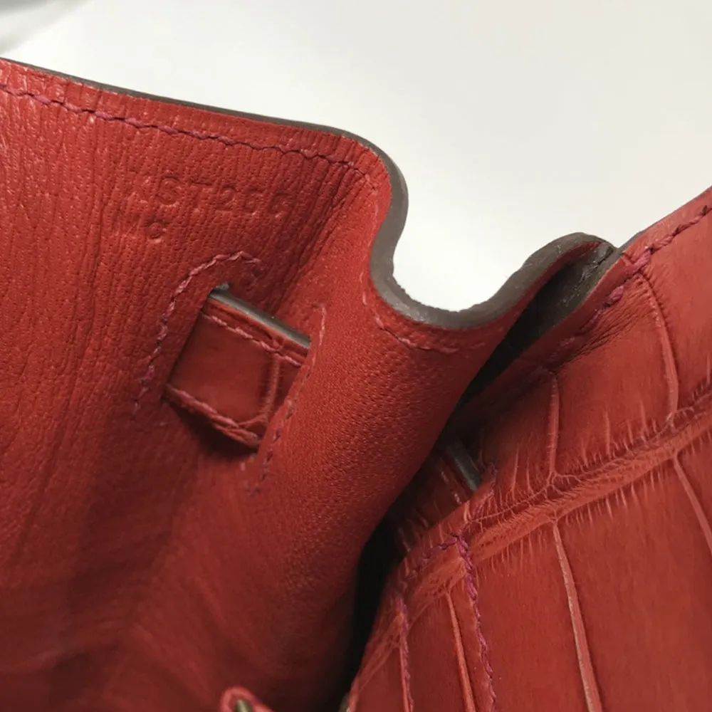 Geranium Matte 32cm Kelly Retourne Bag