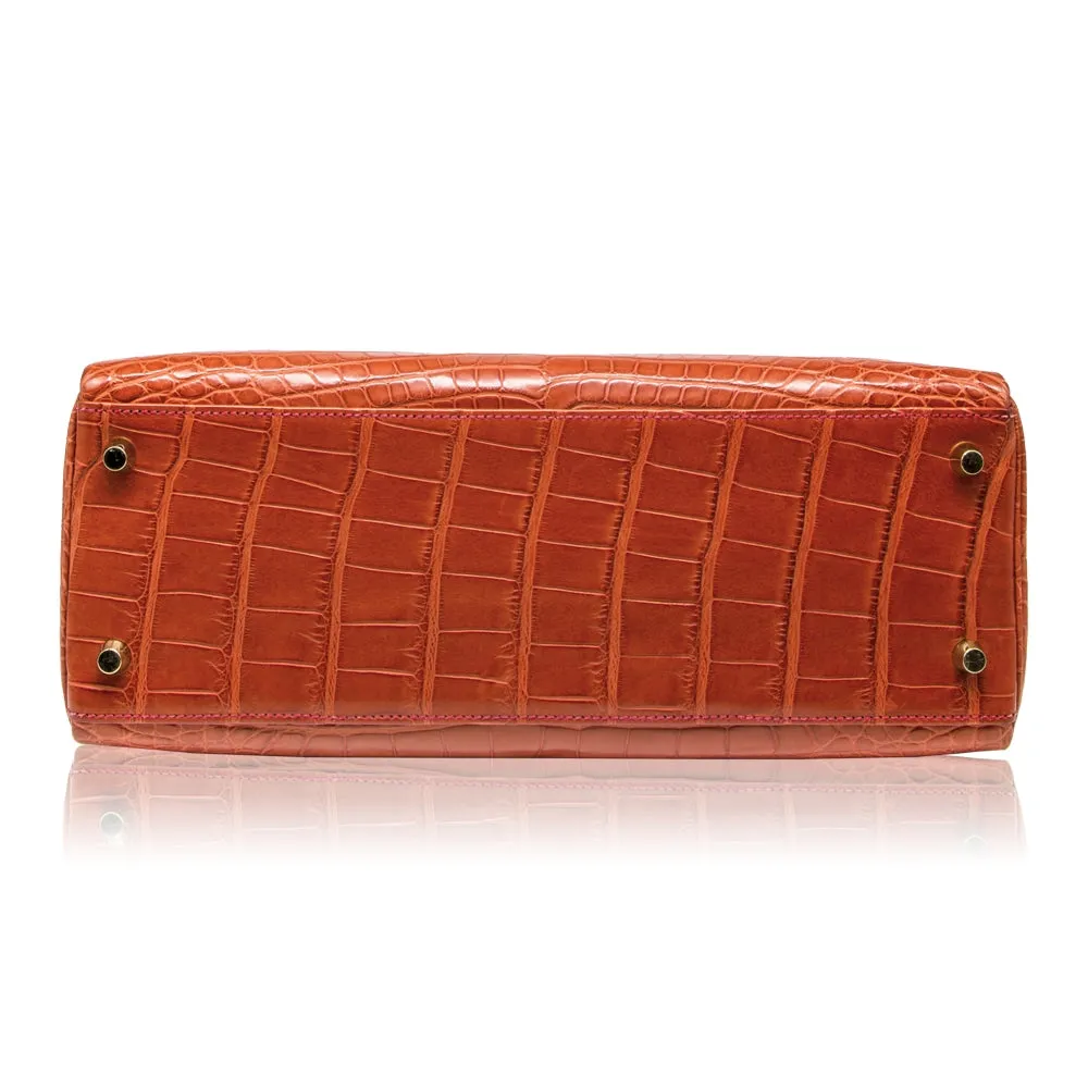 Geranium Matte 32cm Kelly Retourne Bag