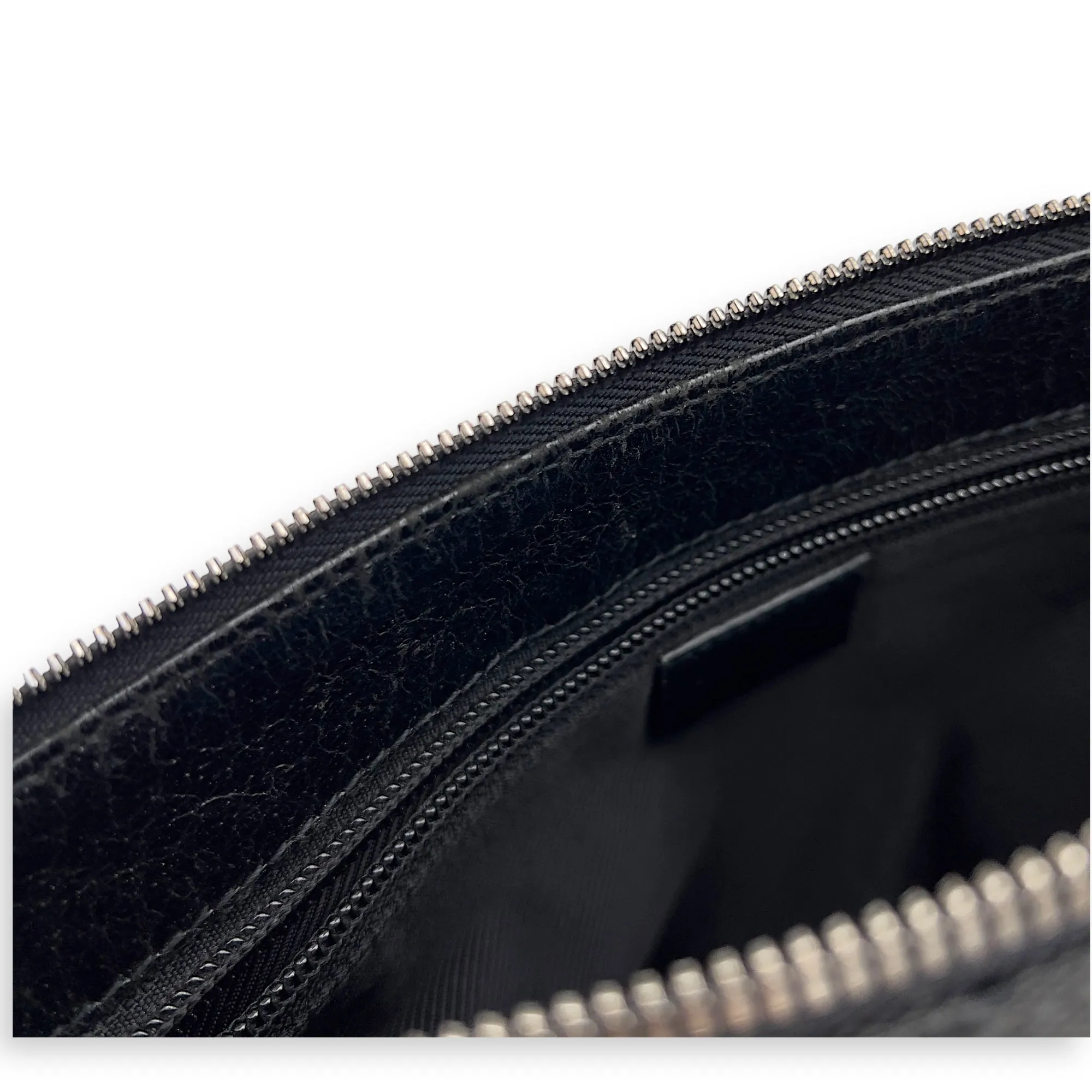 GG Crossbody Bag Black in Canvas, Silver hardware