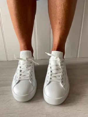 GG Pure star 269 in white with leopard heel