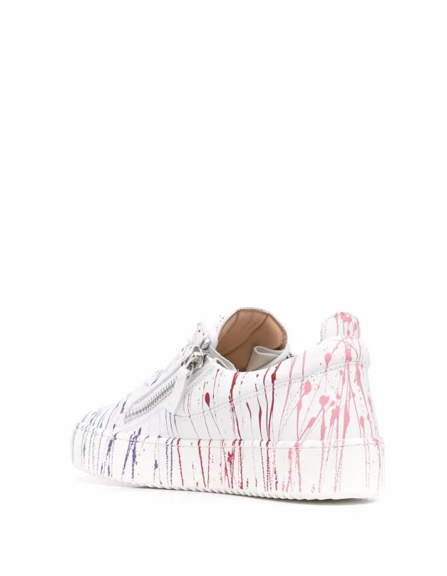 Giuseppe Zanotti Frankie paint-splatter sneakers