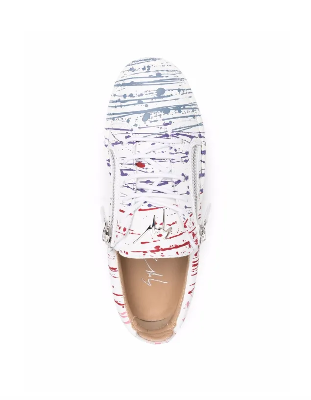 Giuseppe Zanotti Frankie paint-splatter sneakers