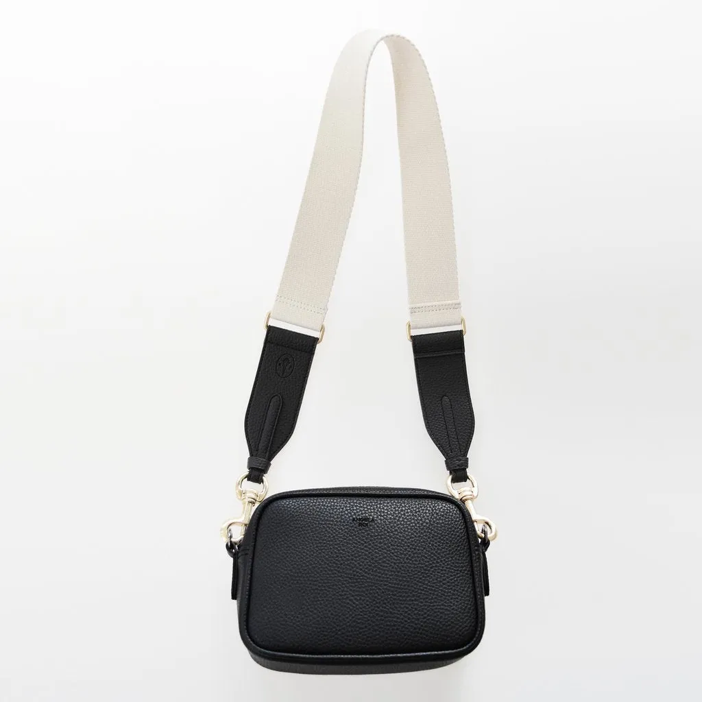 Grace Micro Crossbody with Signet in Black