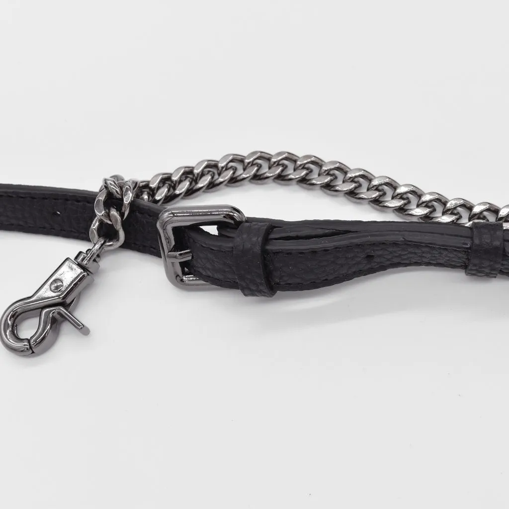 Grace Micro Crossbody with Signet in Black