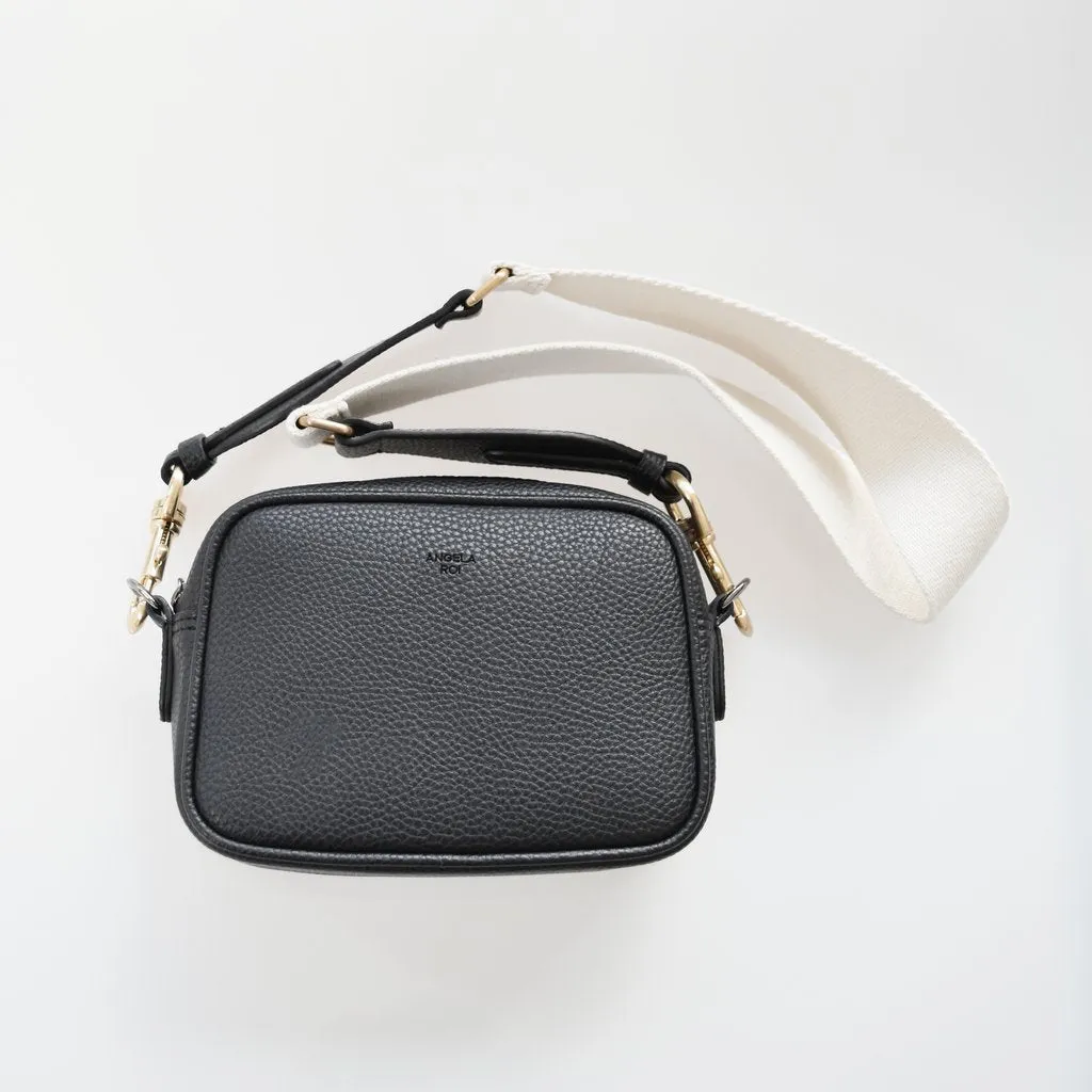 Grace Micro Crossbody with Signet in Black