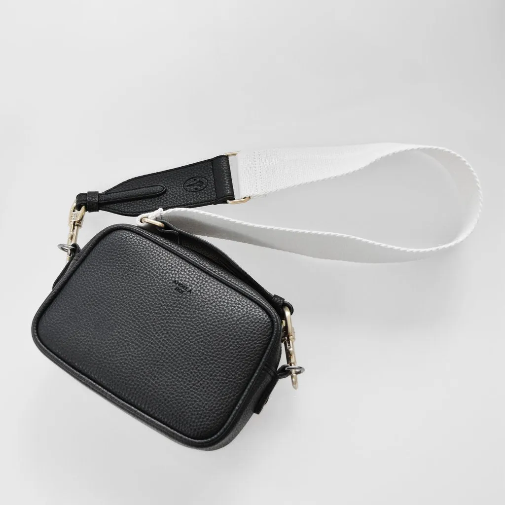 Grace Micro Crossbody with Signet in Black