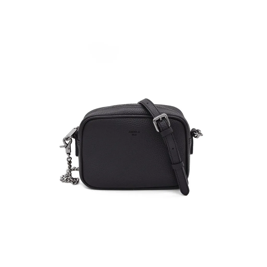 Grace Micro Crossbody with Signet in Black