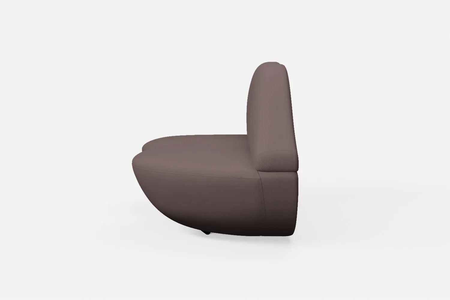 Grosseto 3 Seater Sofa Rose Taupe Leather