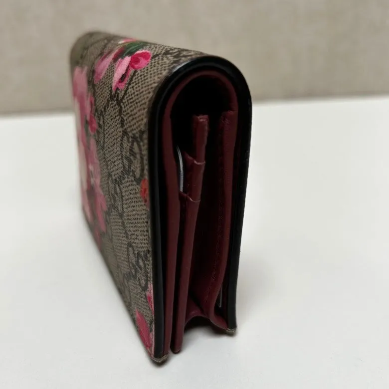Gucci GG Blooms Beige Pink Canvas Small Purse