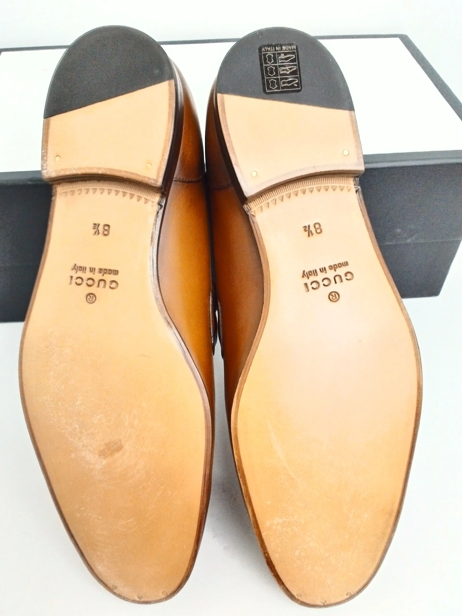 Gucci Men's Betis Glamour Cuir Size 8.5