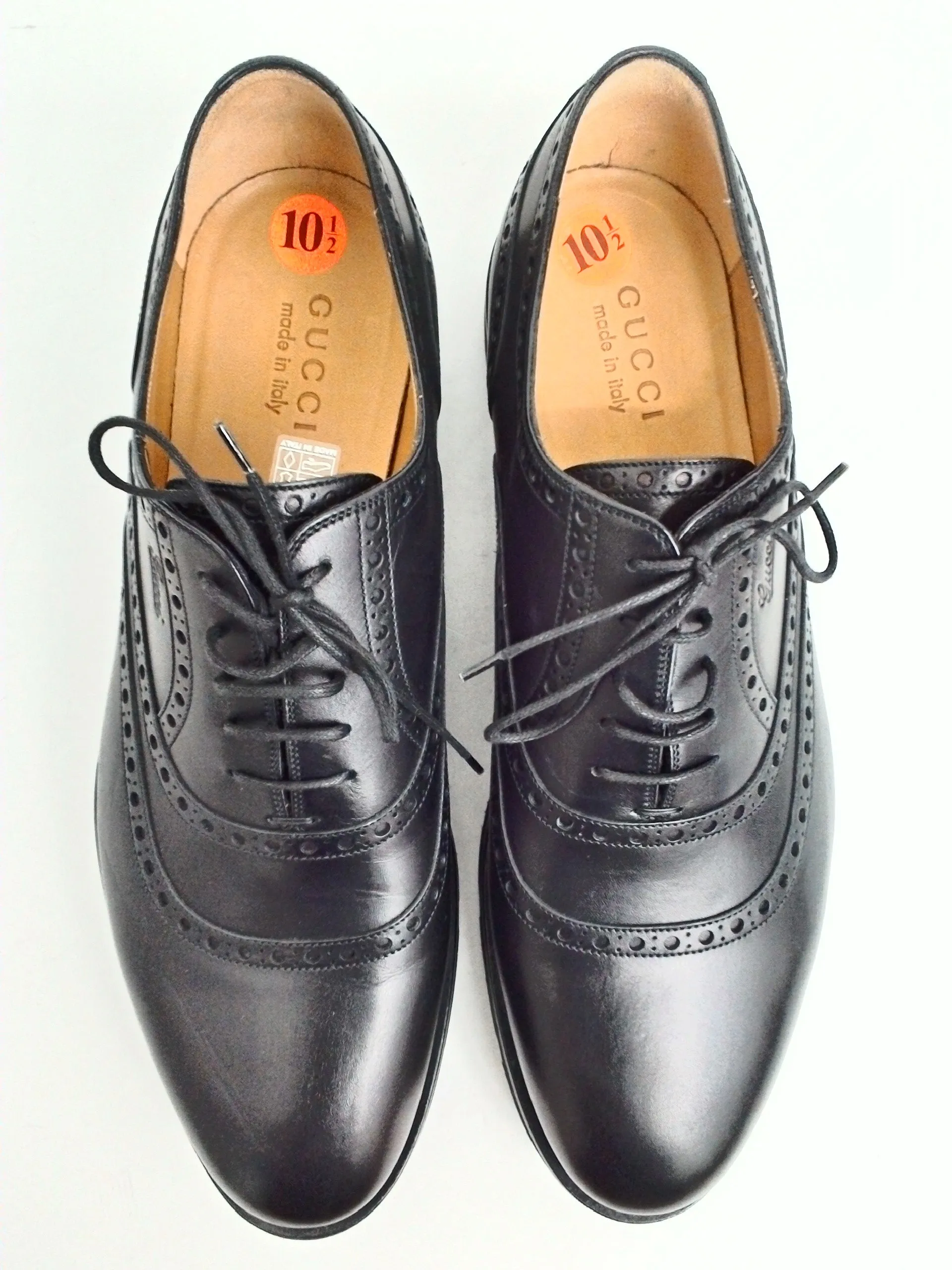 Gucci Men's Black Leather Size 10.5