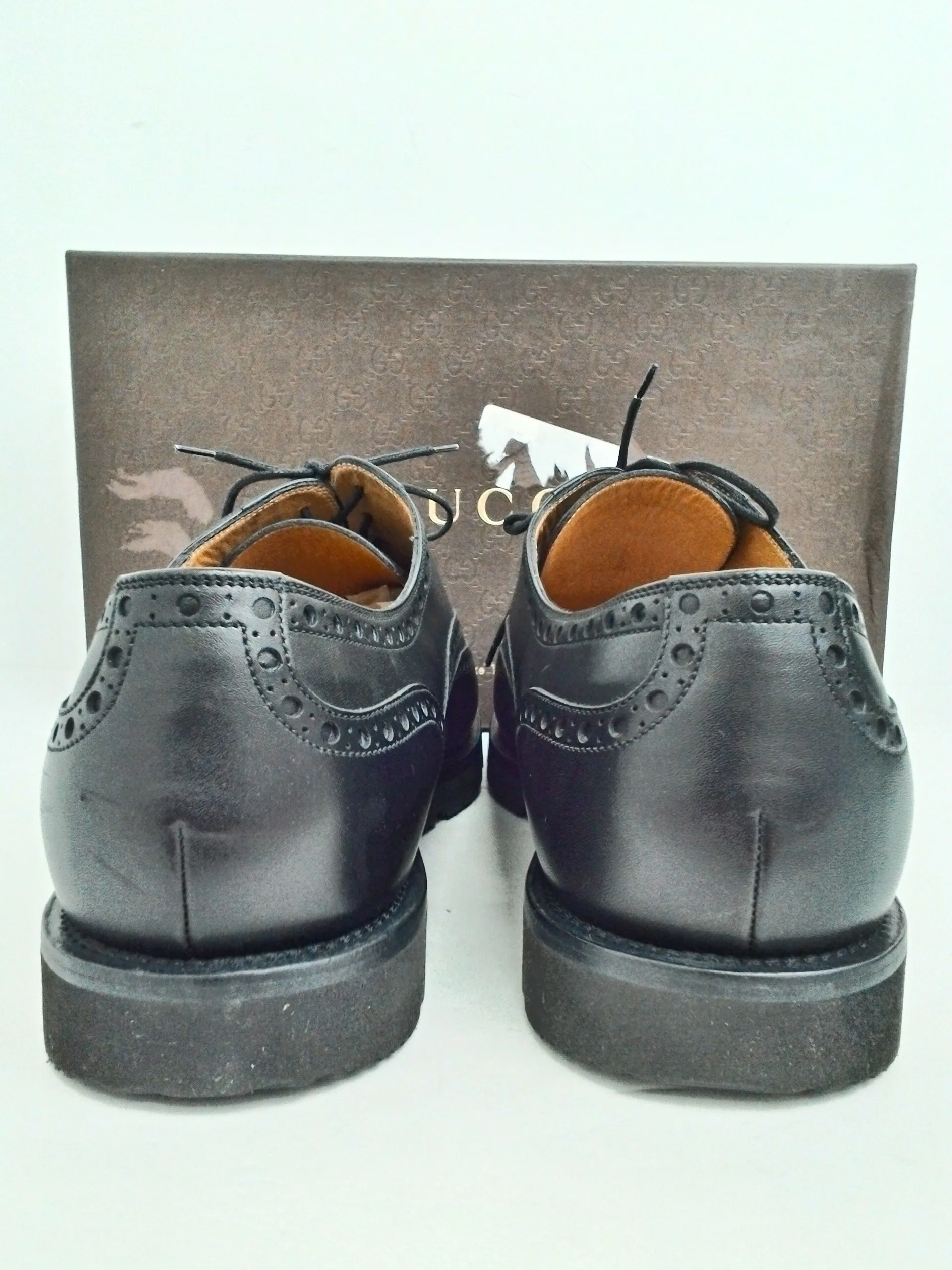 Gucci Men's Black Leather Size 10.5