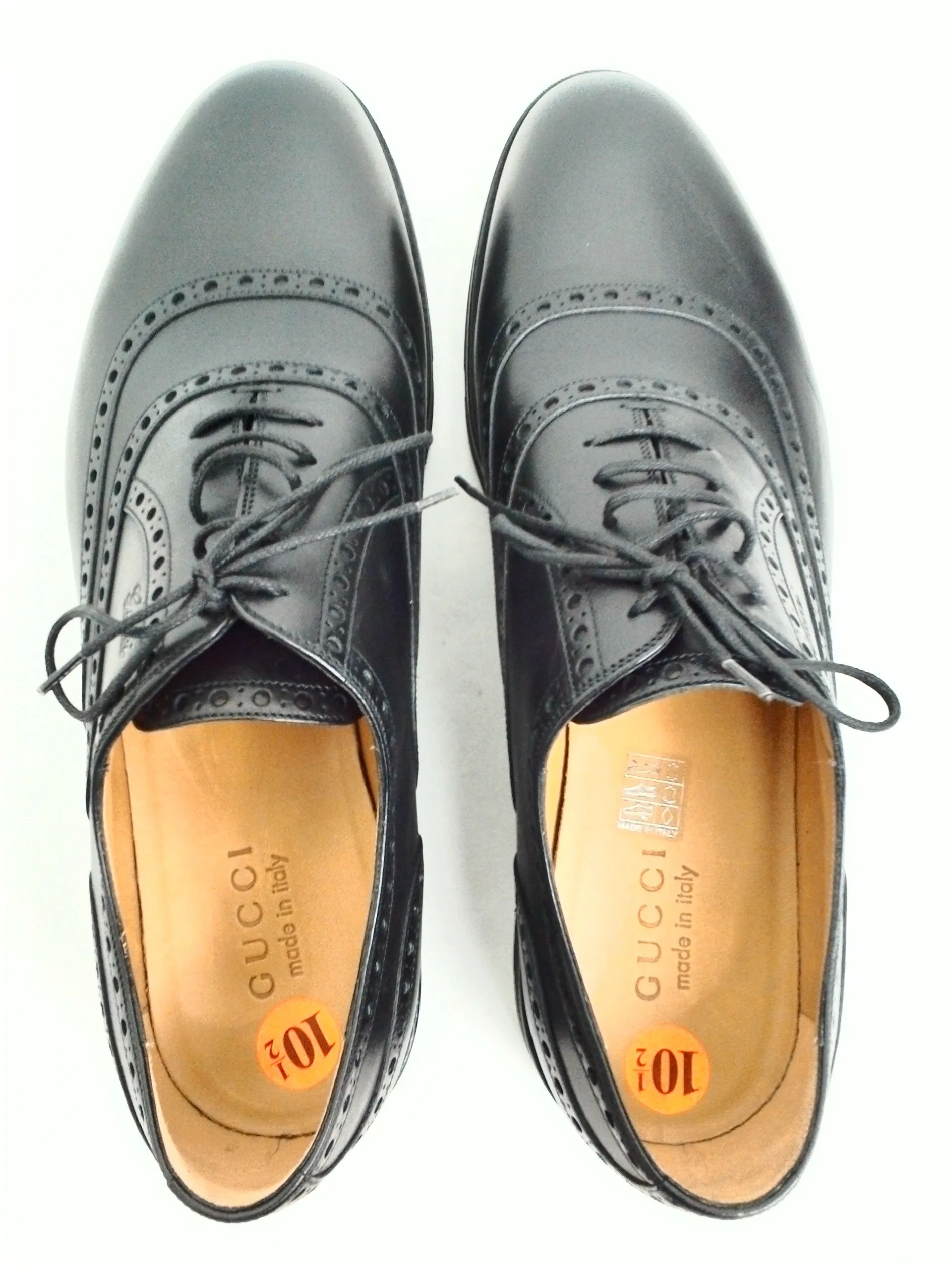 Gucci Men's Black Leather Size 10.5